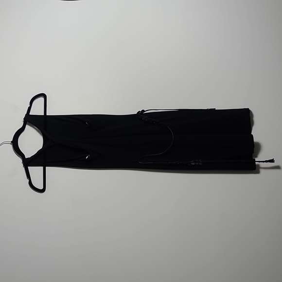 BCBGMaxAzria Black Twisted Racerback Bodycon Dress With Belt Size XSmall - Picture 8 of 15